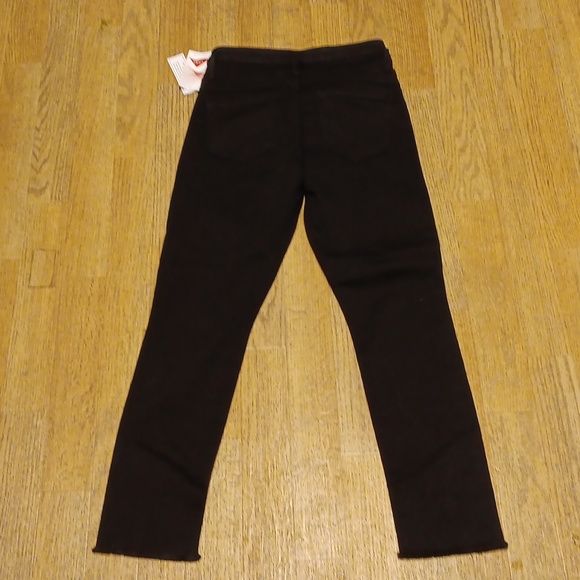 NO BO BLACK MID RISE SKINNY CROP JEANS - Picture 4 of 5